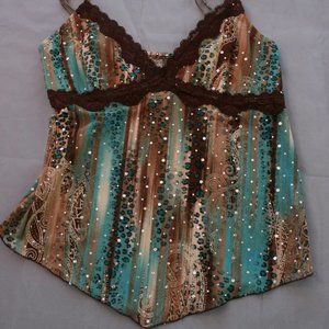 Teal and Brown Tank
